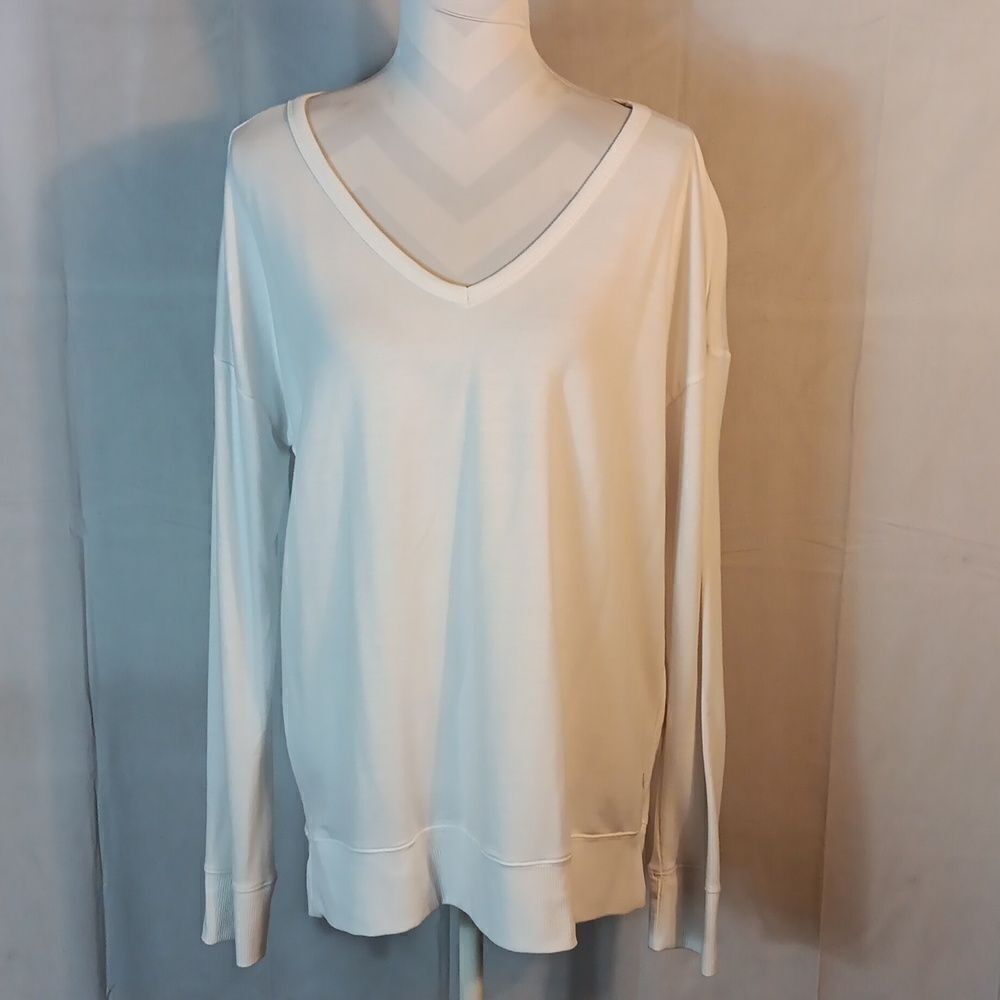 Balance Collection White Open-Back Sweater - Picture 2 of 7